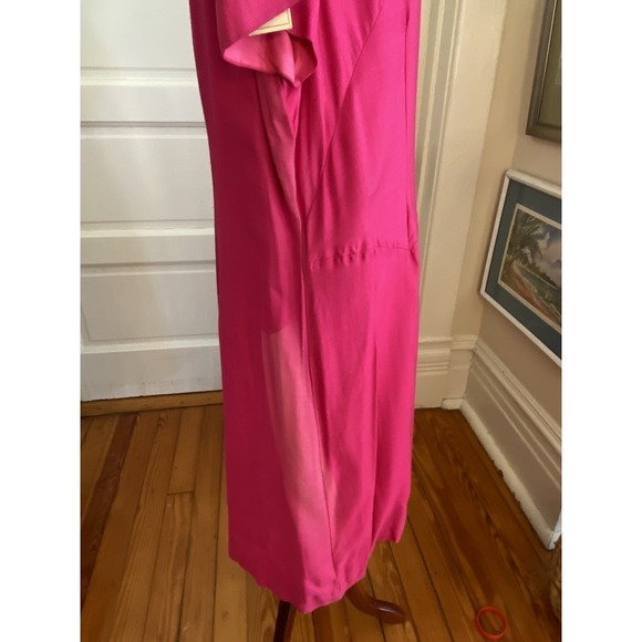 NWT 60  VTG Dress Classic Lady By Constantine Pink Aline Boho Flaws Sz 22 - Picture 7 of 16
